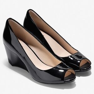 NEW Cole Haan Sadie Open Toe Wedge Heels